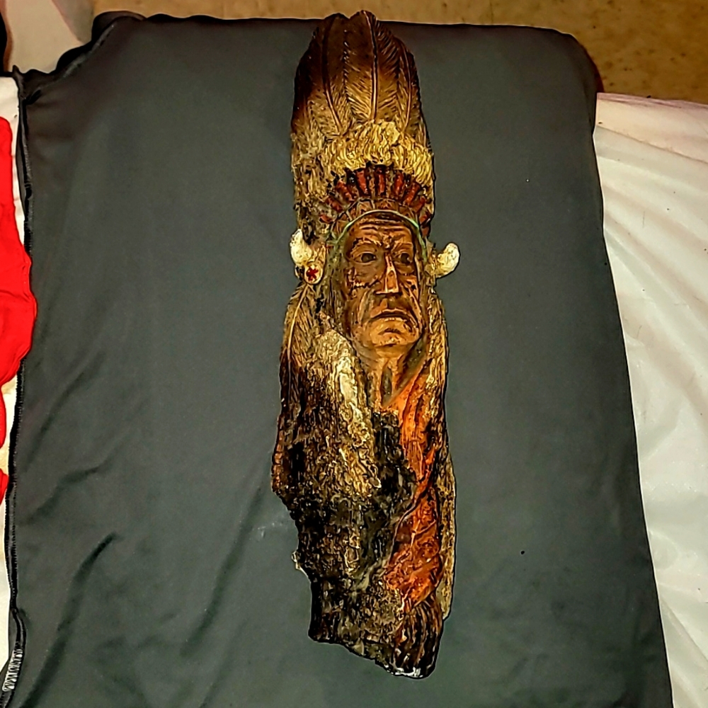 VTG MILL CREEK KNOT KNOGGINS "PATRIARCH" Native American SCULPTURE HERRERA 1990